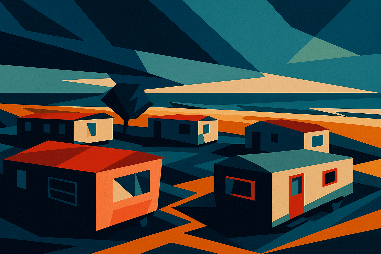 Cubist Book Cover Style