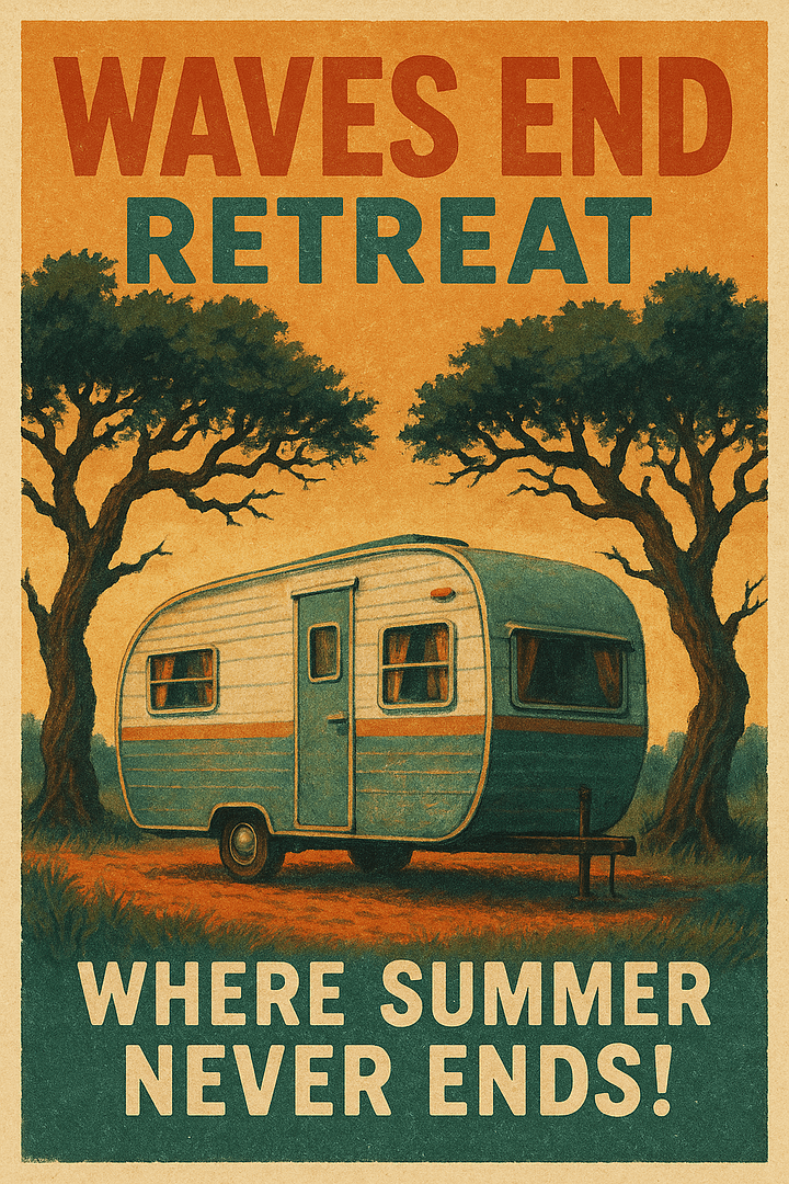 Waves End Retreat Poster